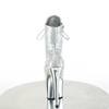 Pleaser - ADORE1020SQ02 Bottes de plateforme, Pole dance chaussures - Couleur argent/Couleur chrome Product image